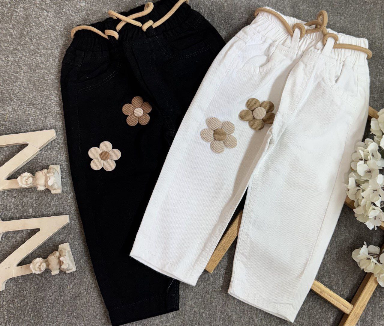 شلوان کتان گل برجسته269 سایز45تا70