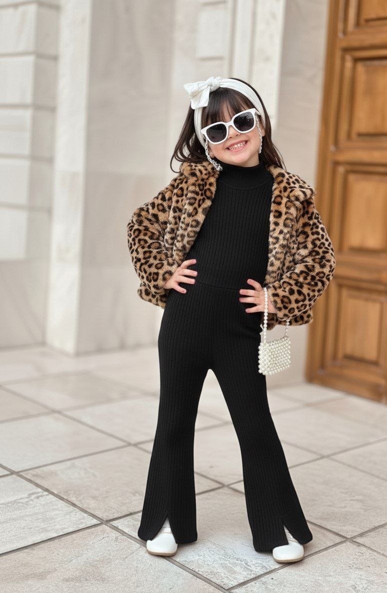 شنل سرهمی پلنگی303 سایز40تا55