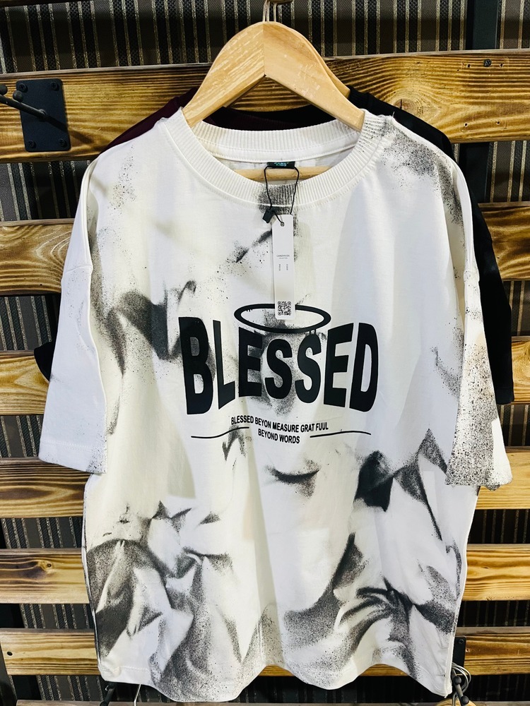 تیشرت لانگ 418BLESSED سایز55تا70