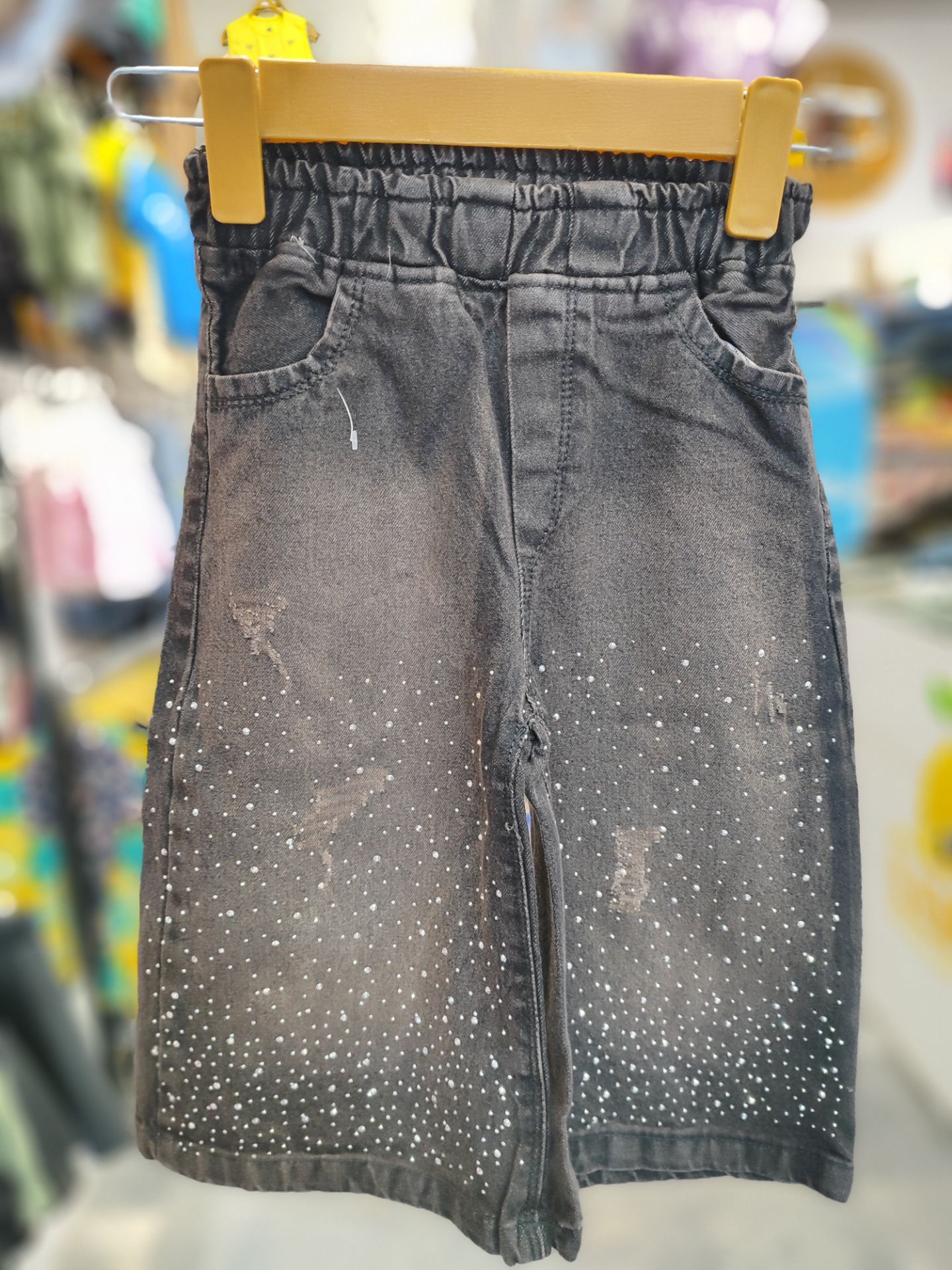 شلوار واید نگین دار426 سایز65تا90
