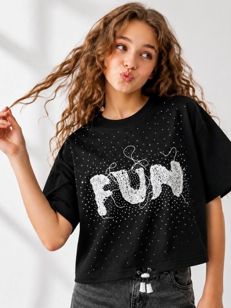 کراپ مشکی فان525 سایز45تا65