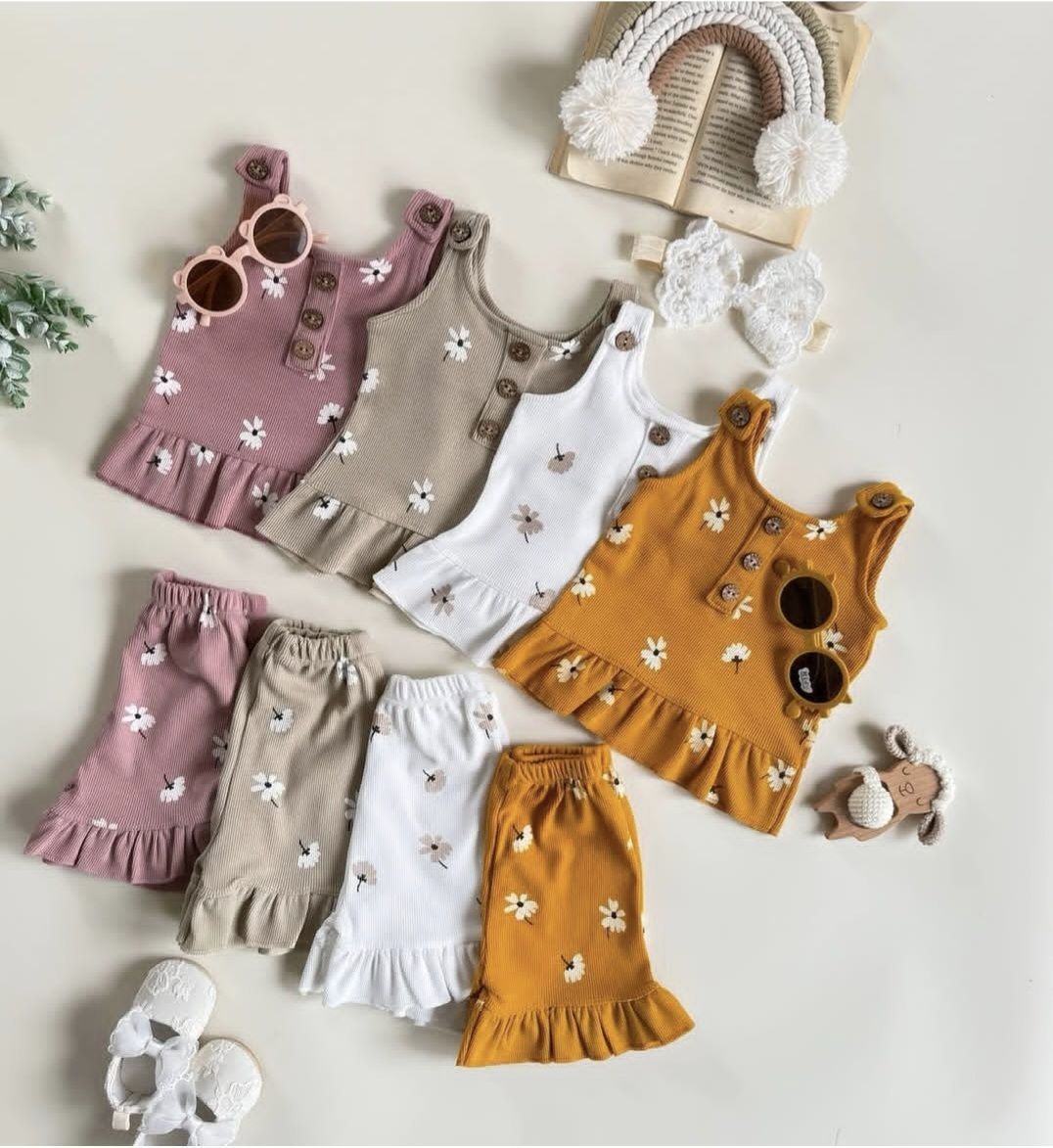 تاپ شلوارک بابونه526 سایز1تا3