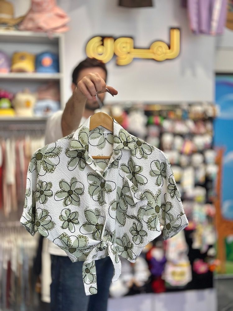 شومیز گره ای گل 554 سایز 50تا65