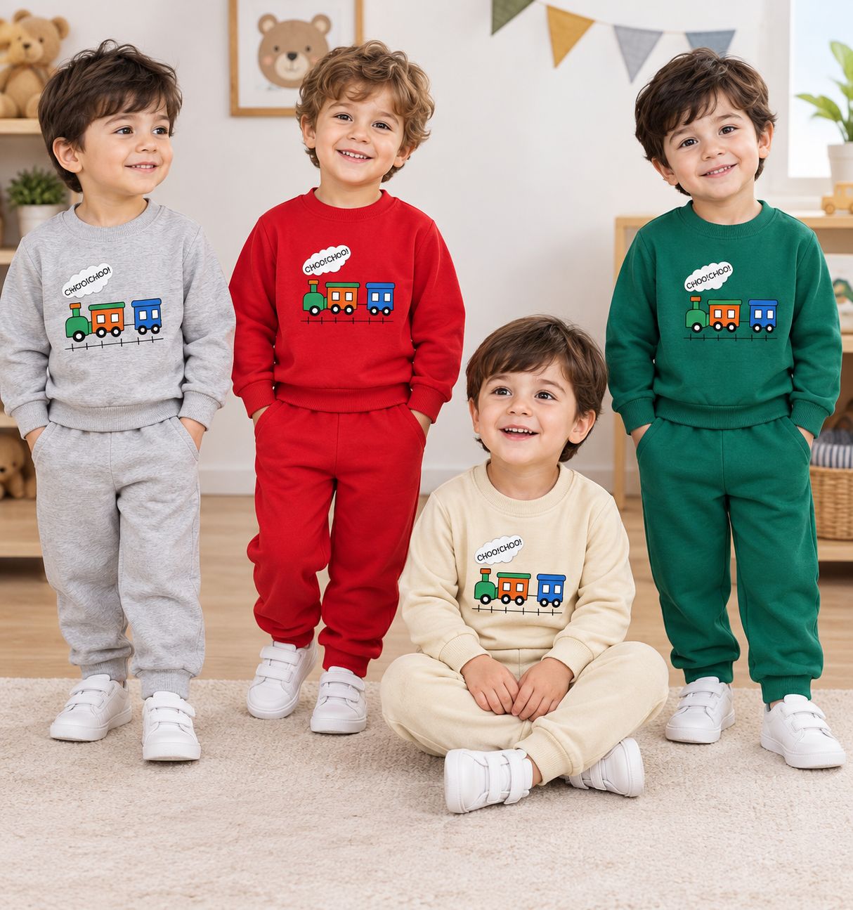 ست پسرونه قطار625سایز40تا45