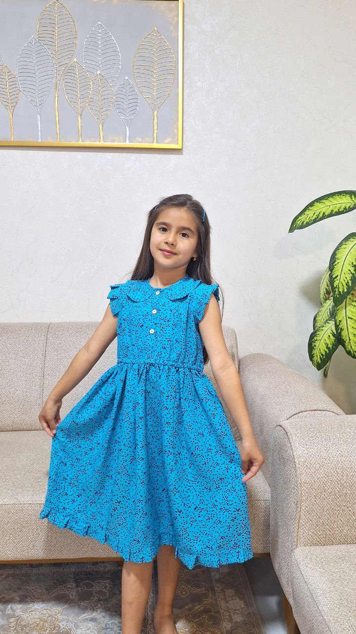 پیراهن خنک نخی89 سیز45-65